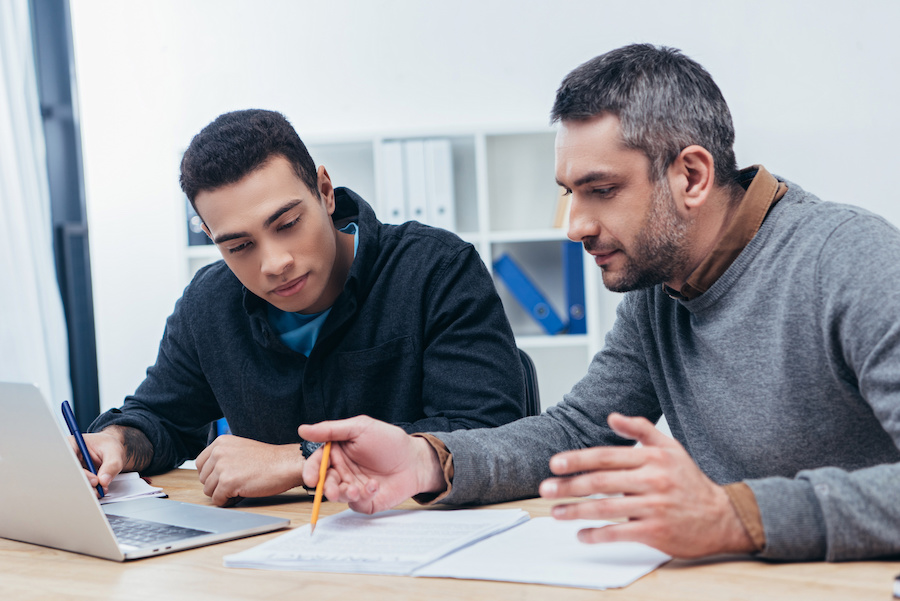 Association professional mentoring another member
