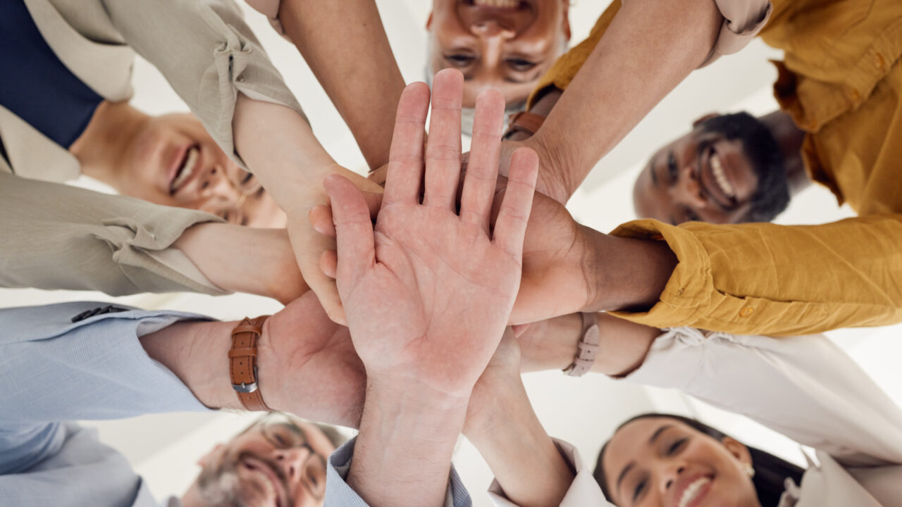 Happy Diverse Team