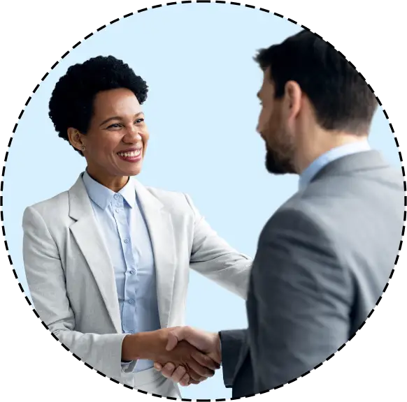 business people shaking hands