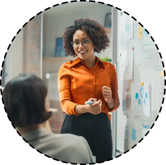 white board dialogue