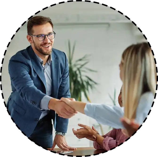 handshake in meeting