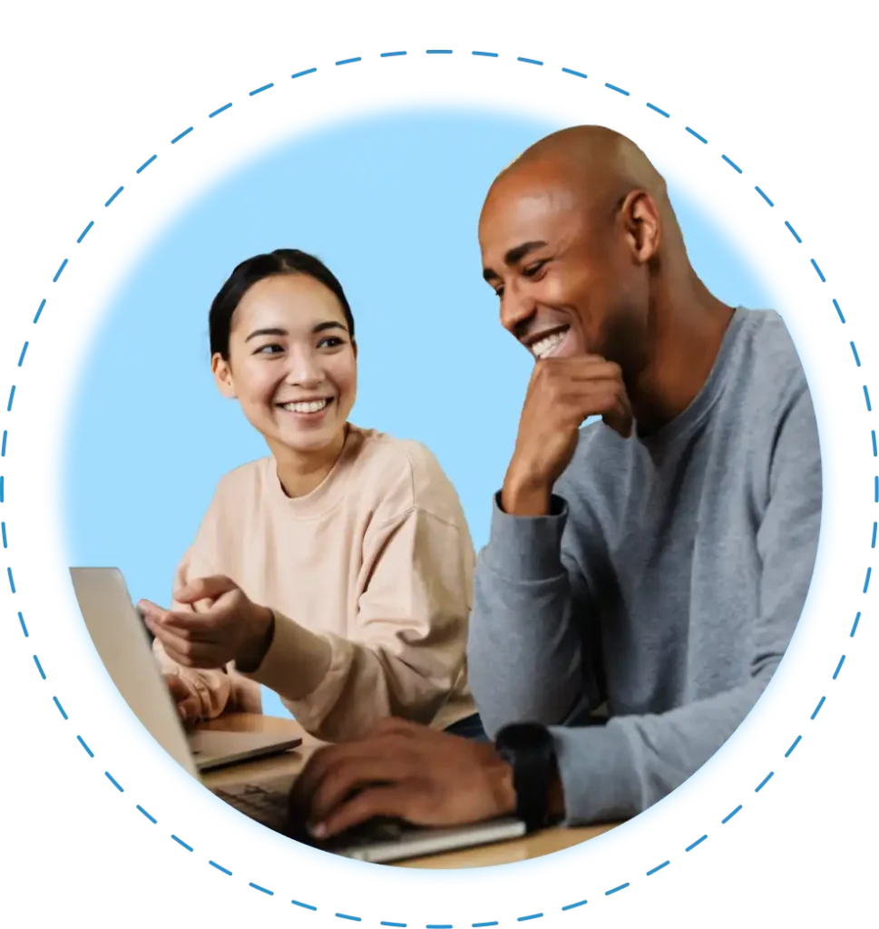 woman and man doing one-on-one training